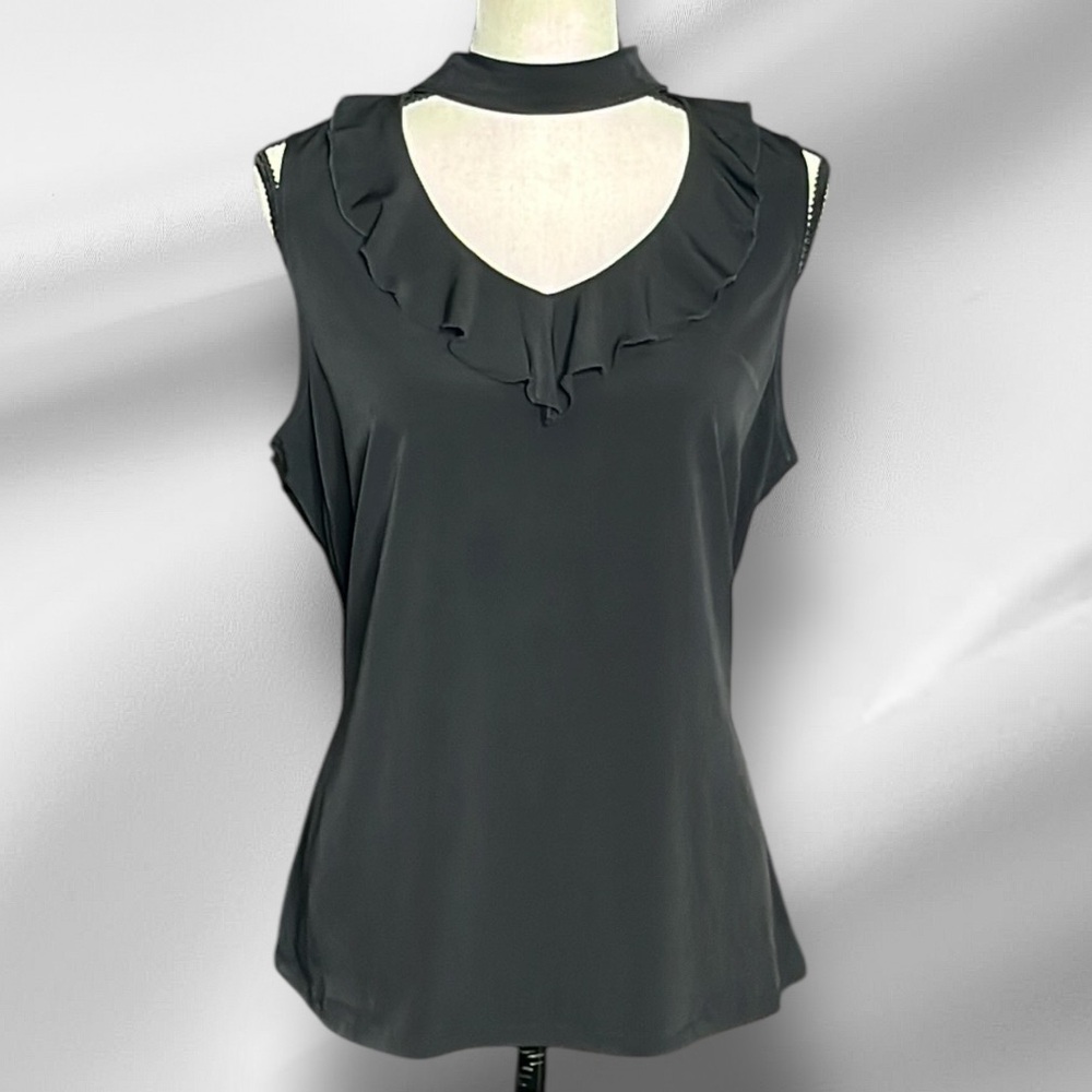 Diana Belle black cut out blouse
